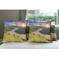 thumbnail image 6 of Ambesonne Nature Throw Pillow Cover 4 Pack, Rising Sun Calm River, 18", Multicolor, 6 of 7