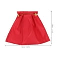 thumbnail image 2 of SOPOTUTU Red Decorative Cloak for Dolls Fabric Material with Detachable Buckle Accessory, 2 of 6