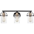 thumbnail image 5 of Emerson 3-Light Matte Black Vanity Light, 5 of 6