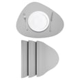 thumbnail image 1 of 4 Pcs Manteles Individuales de Cuero Sintético para Mesa de Cena, Manteles en Forma de Gota Resistentes al Calor (Gris), 1 of 5