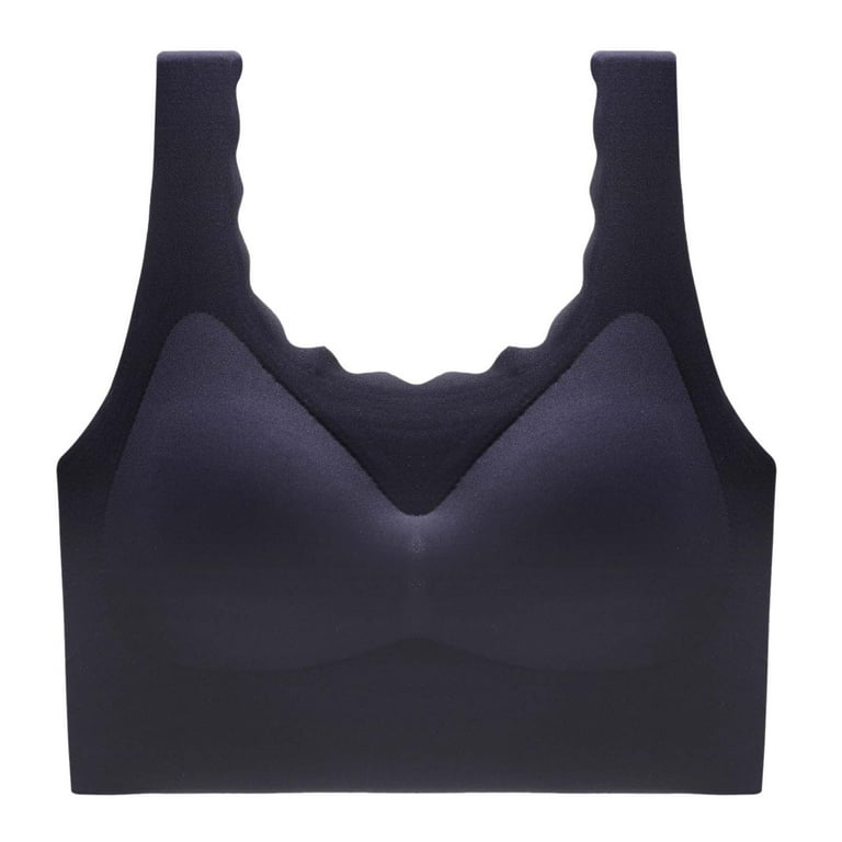 Aayomet Womens Bras Two Cups Bras Brassiere for Women Push Up Padded  Unlined,Black 38/85 