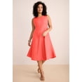 thumbnail image 2 of Roaman's Women's Plus Size Elbow Sleeve Fit-And-Flare Dress With Bolero Jacket – 2-Piece Suit, 2 of 6