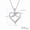 White Gold, variant on Aurelle Infinity Heart Moissanite Necklace for Women, 925 Sterling Silver 14K Rose Gold Plated Love Heart Pendant Necklace, Symbol of Eternal Love Jewelry Gift for Wife Girlfriend Mom