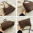 thumbnail image 6 of CoCopeaunt Women Tote Bag Cute Stylish Casual Shoulder Bag Fuzzy Plush Quilted Student Handbag, 6 of 6