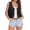 Black, variant on Women's Fringe Sleeveless Summer Western Cowboy Punk Cardigan Jacket Suede Cardigan Vintage Vest Sleeveless 70's Hippie Clothing Boho Western Jacket