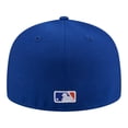 thumbnail image 4 of Men's New Era  Royal New York Mets Hidden Hit 59FIFTY Fitted Hat, 4 of 5