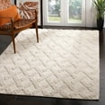 thumbnail image 2 of SAFAVIEH Natura Ashley Braided Crisscross Wool Area Rug, Ivory/Beige, 6' x 6' Square, 2 of 5
