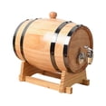 thumbnail image 3 of DOLITY Tonneau en Chêne 1 L/1,5 L/3 L Récipient de Rangement Tonneau avec Robinet Tonneau à Whisky, 3 of 9
