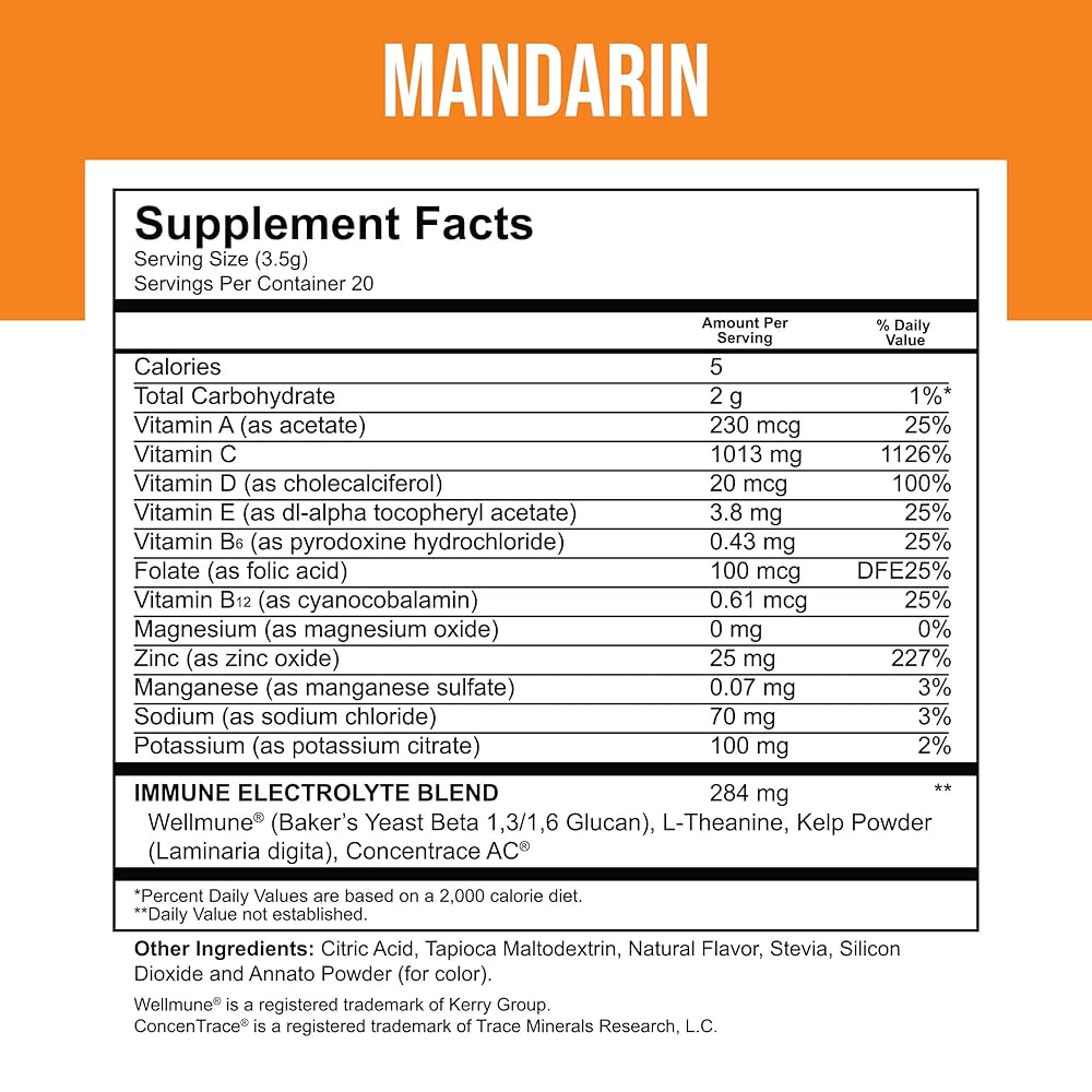 Dr. Price’s Immune Booster + Electrolytes Powder – 20 Packets | Sugar-Free Hydration Mix with Vitamin C, Zinc & Chromium