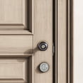 thumbnail image 2 of Renovators Supply Porcelain Door Lock 2.38 in Adjustable Backset Glazing Black and Brass Door Knob w/Lock, 2 of 4