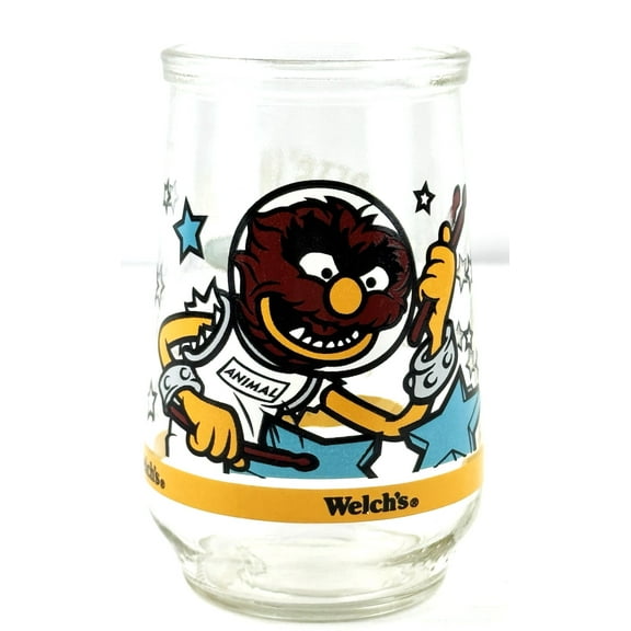 1998 Animal Muppets in Space #6 Jelly Jar Juice Glass - 6 oz.