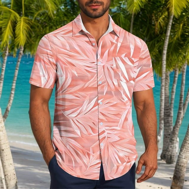 Weiqiqre Chemise de Golf pour Homme à Manches Courtes, Boutonnée, Chemises de Jeu de Quilles, Rétro, Été, Tropicale, Plage, Chemise Habillée Décontractée pour Homme