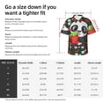 thumbnail image 3 of Panda And Strawberry Men'S 3d Print Casual Button Down Shirts, Novelty Hawaiian Short Sleeves 2xl, 3 of 8