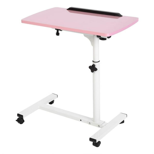 Portable Multifunctional Detachable Laptop Desk with Wheels for Bed Sofa Books Snack, Adjustable Height 62-88cm, for , Remote Controls, Cups and More