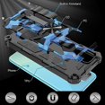 thumbnail image 5 of Funda protectora magnética de TPU + PC con soporte para Samsung Galaxy A52 4g/5g con armadura de camuflaje a prueba de golpes, 5 of 5
