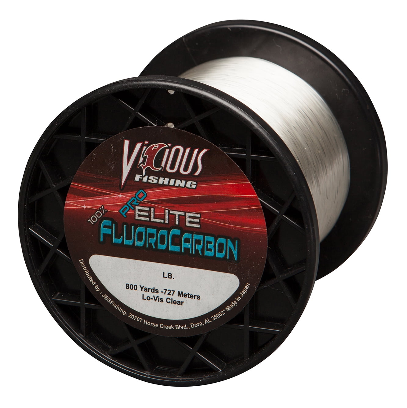 Vicious Pro Elite Fluorocarbon Fishing Line Clear 200yd 12lb for sale online 