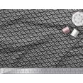 thumbnail image 3 of Soimoi Black Cotton Duck Fabric Scales Geometric Print Sewing Fabric Yard 42 Inch Wide, 3 of 3