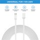 thumbnail image 2 of Sumind Paquete de 2 cables de extensión micro USB de 3 metros/10 pies cable extensor macho a hembra compatible con cámara de seguridad inalámbrica Cable de alimentación plano Clips para cable incluido, 2 of 5