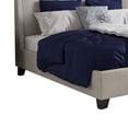 thumbnail image 3 of Atina California King Platform Bed, Button Tufted Beige Linen Upholstery, 3 of 5