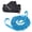 Blue, variant on YAHHU Bicycle Tow Rope Set MTB Trailer Pull Behind Strap for Family Outdoor Riding Black [cite: 32]