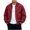 (NEW42)Wine, variant on Trendy Zip Up Baseball Jacket for Men Plus Size Windbreaker Slim Fit Coat Casual Versatile Lightweight Sportswear for Fall