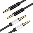 thumbnail image 3 of SUSUchens Audio Cable Professional High Fidelity 3.5mm Jack 3.5mm Jack Male to Male AUX Cord Adapter for Laptop Silver 2M, 3 of 13