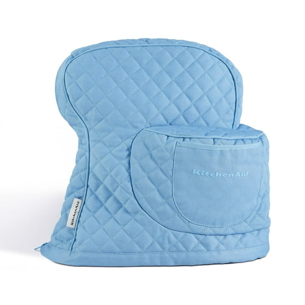 Funda para batidora de pie KitchenAid ajustada con cabezal inclinable, terciopelo azul
