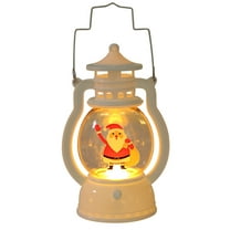 Warm White Christmas Lights,Led Christmas Lights,Dancing Santa Claus Design, Snow Globe Lantern with Snowing Effect, Holiday Tabletop Lantern for Home Decor