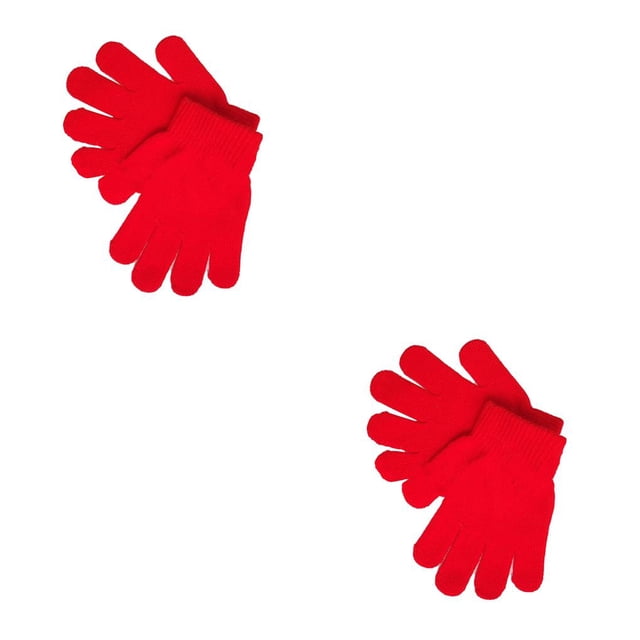 Guantes para niños Yuarrent Accesorios de protección de invierno Tejido fino rojo CBP207169