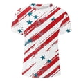 thumbnail image 3 of qucoqpe 4th of July Sports T-shirts Independence Day Patriotic Short Sleeve Tops America Flag Shirts Crew Neck Graphic Tees, 3 of 5
