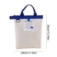 thumbnail image 3 of Clear Thickened PVC Handbag File Organizer A4 With Zipper, Portable Handle, Durable Build For School Office Travel, Fast Content Visibility, Multi-Purpose Document And Stationery Storage, 3 of 6