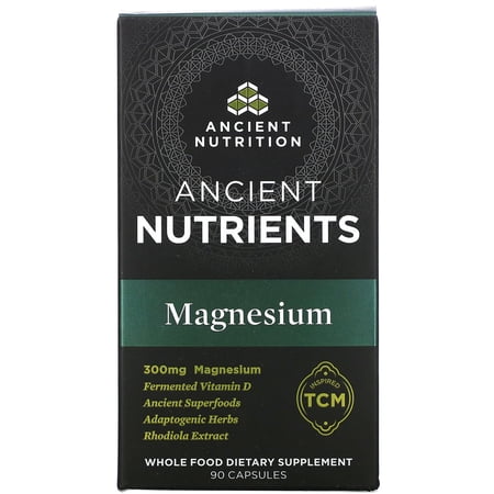 Ancient Nutrients  Magnesium  100 mg  90 Capsules  Dr. Axe / Ancient Nutrition