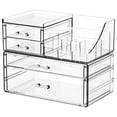 thumbnail image 1 of Organizador de maquillaje SuoXing de acrílico transparente con 4 cajones para tocador, 1 of 7