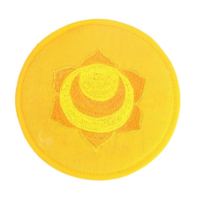Práctico de costa del bordado étnica bordado redondo montaña mesa de comedor estera coaster almohadilla de aislamiento 10 cm 10cm Magideal Práctico de costa del bordado