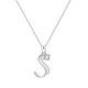 thumbnail image 1 of 26 Initial Alphabet Shape Rhinestone Collar para Mujeres Collares para Mujeres A Z 26 Alphabet Initial Silver Collares para Mujeres Niñas, 1 of 4