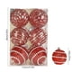 thumbnail image 3 of Set de 12 Bolas Navideñas Rojas de Pet Pintadas | Decoración Navideña Moderna | Bolas Colgantes de Espuma de Colores | Irrompibles | Regalo Navideño Ideal, 3 of 6