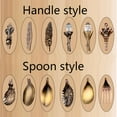 thumbnail image 3 of Promotion Clearance 6pcs/set Retro Spoon And Fork Set Dessert Spoons Coffee Spoon Teaspoon Metal Carved Fruit Spoons for Kitchen Dining Bar, Silver, 3 of 6