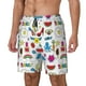 thumbnail image 1 of Balery Summer Bañador para hombre, shorts de playa de secado rápido con entrepierna y forro de compresión-Large, 1 of 6