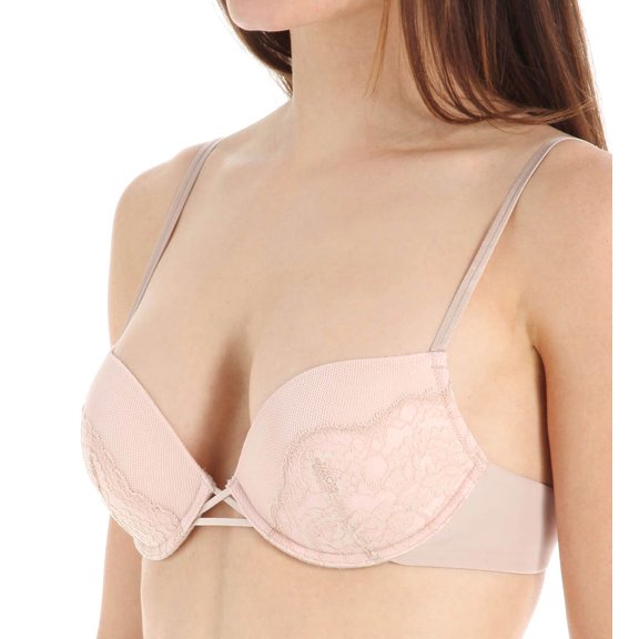 Women's Skarlett Blue 1731100 Minx Convertible Push Up Plunge Bra (Cashmere/Blush 32DD)