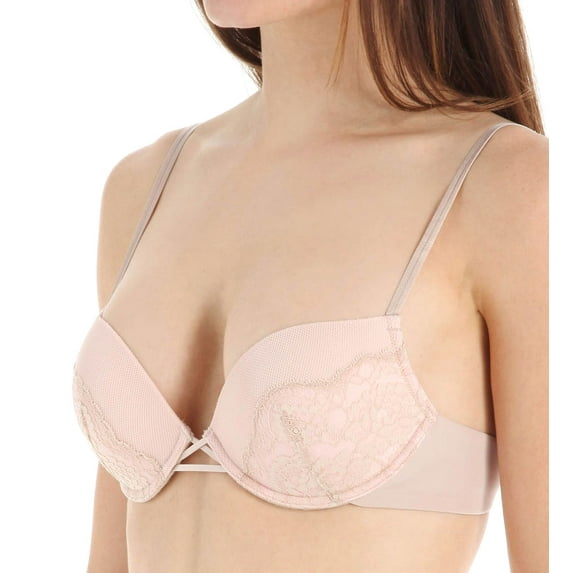 Women's Skarlett Blue 1731100 Minx Convertible Push Up Plunge Bra (Cashmere/Blush 32DD)