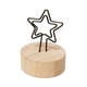 thumbnail image 4 of Porta tarjetas de lugar Porta números de mesa Porta tarjetas de nombre de madera Porta clips de notas Estrella, 4 of 9