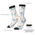thumbnail image 4 of Fuzoiu Tulips Flowers Print Athletic Crew Socks for Men & Women,Casual Crew Socks,Above Ankle Crew Socks for Business, Casual, 4 of 6