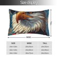thumbnail image 2 of Kdxio Cotton Pillow Cases 20"x30" Pillowcases,Soft and Breathable Bedroom Pillow Cases-Surreal Bald Eagle Gentleman-No Pillow Core, 2 of 5