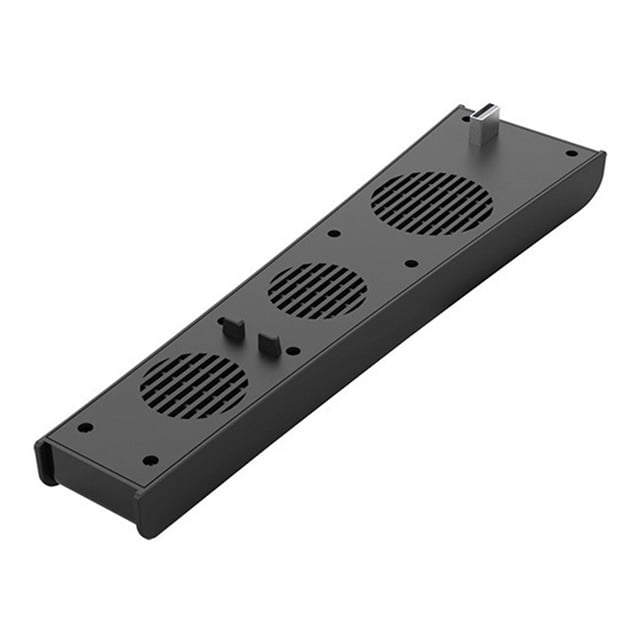Injueey Enfriador DE consola DE juegos para PS5 DE/UHD, ventilador DE refrigeración DE plástico para juegos DE, enfriador DE para Videojuegos y accesorios negro