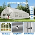 thumbnail image 5 of 20x33FT Outdoor Gazebo, Large Event Shelter with 6 Removable Sidewalls Windows, Heavy Duty Tent Ideal for Parties, Camping, Events, Beach BBQ and Garden, 5 of 8