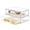 2pack Wide, variant on 2 Pack Stackable Makeup Organizer 12.1''l Bathroom And Storage Undersink Drawer Cosmetics Beauty Supplies Clear Plastic Bins For Desk Cabinet Kitchen Vanity Pantry