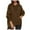Brown, variant on kamemir Womens Hoodies Plus Size Women's Tops 2025 Fall Eyelet Long Sleeve Crewneck Blouses Quilted Sweatshirts Loose Fit Pullover Shirts(Brown,S)