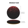 thumbnail image 5 of Xecao Red Glitter1 for MDF Cork Coaster 4 Pcs,Drink Coasters,Suit for House Warming Gifts New Home ,Coffee Table Decor-Round Shape, 5 of 7