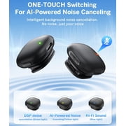 Mini Wireless Lavalier Microphone for iPhone iPad Android PC Tablets, AI Noise Cancelling, Magnetic Mic Podcast Microphone Live Equipment,Mini Lapel Mics for Video Recording, Vlog, TikTok