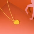 thumbnail image 2 of ZHOU LIU FU 24K Gold Pendant Chinese Zodiac Horse Heart Pink Enamel for Women (Free Silver Necklace Included) A0415544, 2 of 10